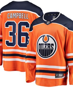 Jack Campbell Edmonton Oilers Fanatics Branded Home Breakaway Player Jersey - Orange Nhl