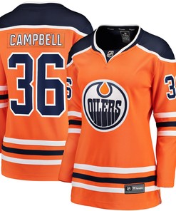 Jack Campbell Edmonton Oilers Fanatics Branded Womens Home Breakaway Player Jersey - Orange Nhl