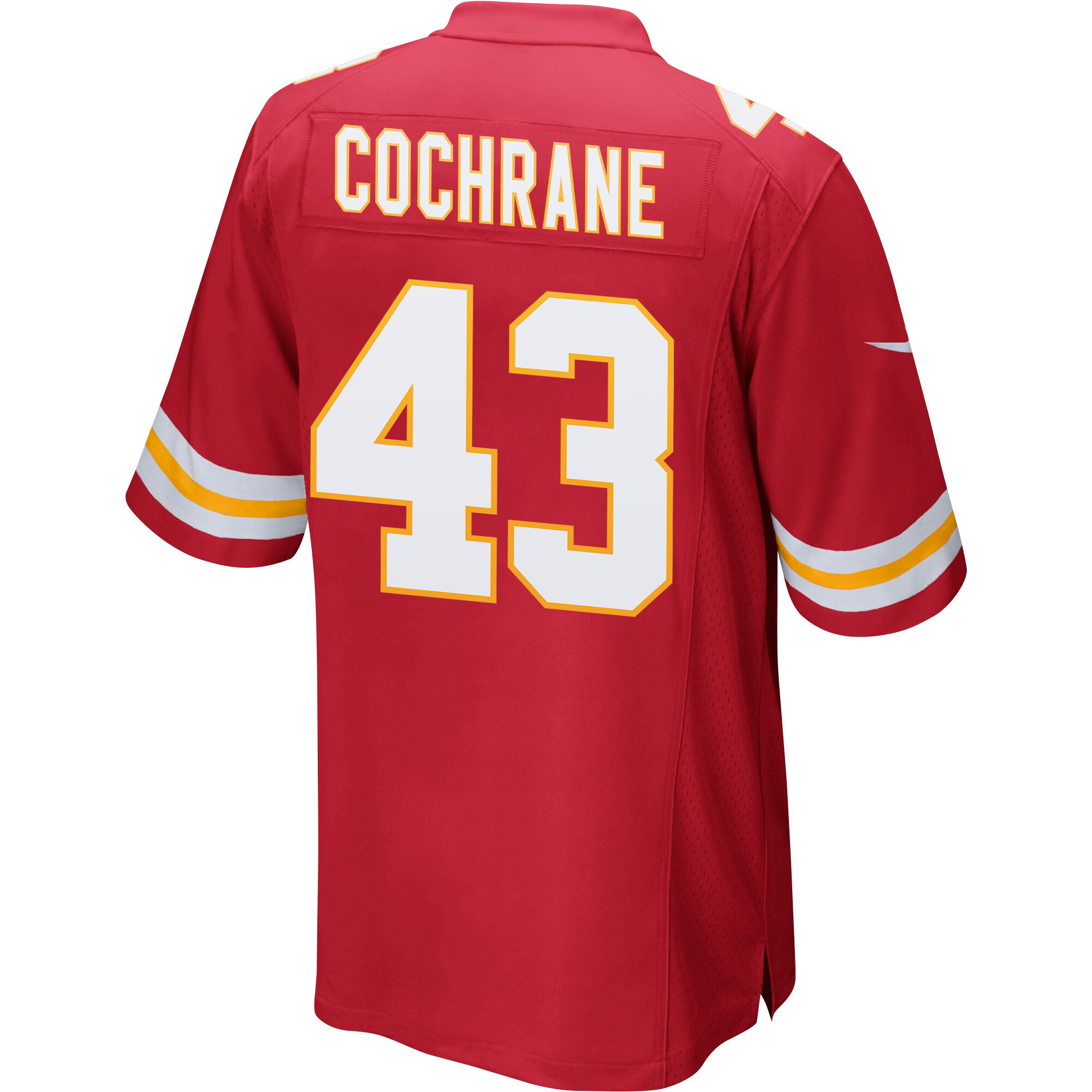 Jack Cochrane 43 Kansas City Chiefs Super Bowl LVII Champions 3 Stars Men Game Jersey - Red
