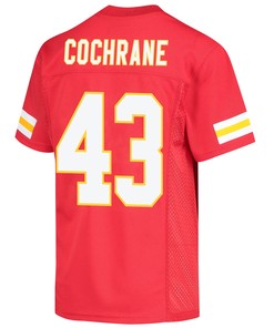Jack Cochrane 43 Kansas City Chiefs Super Bowl LVII Champions 3 Stars Youth Game Jersey - Red
