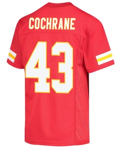 Jack Cochrane 43 Kansas City Chiefs Super Bowl LVII Champions Youth Game Jersey - Red