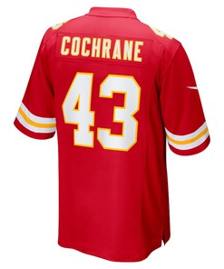 Jack Cochrane Kansas City Chiefs Game Player Jersey - Red
