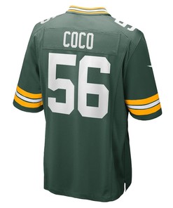 Jack Coco Green Bay Packers Game Player Jersey - Green