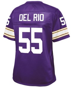 Jack Del Rio Minnesota Vikings Nfl Pro Line Womens Retired Player Jersey - Purple