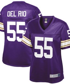 Jack Del Rio Minnesota Vikings Nfl Pro Line Womens Retired Player Jersey - Purple Nfl