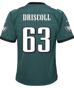 Jack Driscoll 63 Philadelphia Eagles Super Bowl LVII Champions 2 Stars 2 Stars Youth Game Jersey - Black