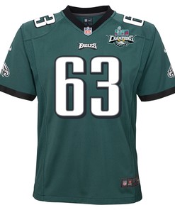 Jack Driscoll 63 Philadelphia Eagles Super Bowl LVII Champions 2 Stars 2 Stars Youth Game Jersey - Black