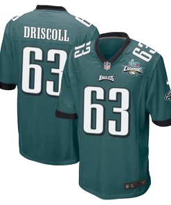 Jack Driscoll 63 Philadelphia Eagles Super Bowl LVII Champions 2 Stars Men Game Jersey - Midnight Green