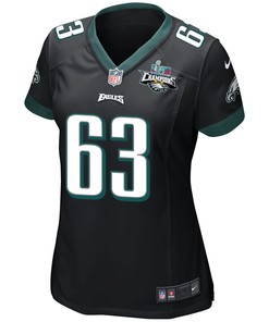 Jack Driscoll 63 Philadelphia Eagles Super Bowl LVII Champions 2 Stars Women Game Jersey - Black