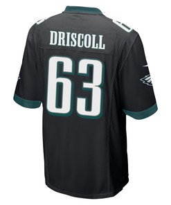 Jack Driscoll 63 Philadelphia Eagles Super Bowl LVII Champions Men Game Jersey - Black