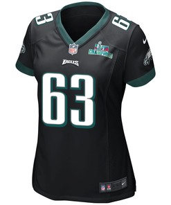 Jack Driscoll 63 Philadelphia Eagles Super Bowl LVII Champions Women Game Jersey - Black