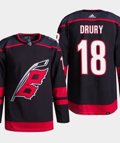 Jack Drury 18 Carolina Hurricanes Black Jersey Primegreen Alternate