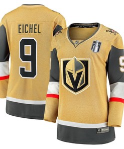 Jack Eichel 9 Vegas Golden Knights Women's 2023 Stanley Cup Final Home Breakaway Player Jersey - Gold
