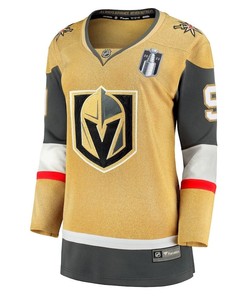 Jack Eichel 9 Vegas Golden Knights Women's 2023 Stanley Cup Final Home Breakaway Player Jersey - Gold