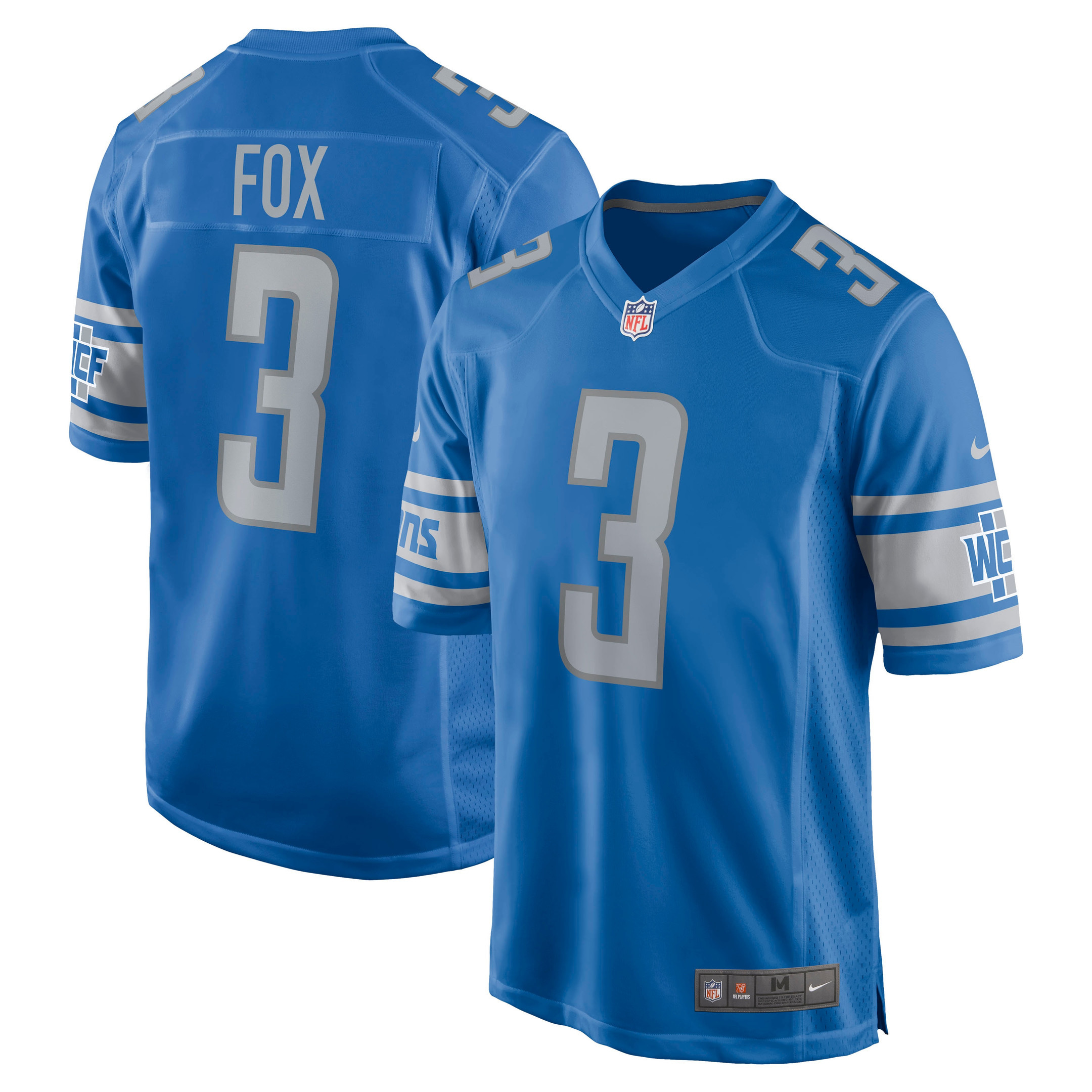 Jack Fox Detroit Lions Game Jersey - Blue Nfl