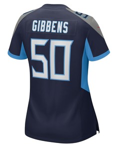 Jack Gibbens Tennessee Titans Women's Home Game Player Jersey - Navy