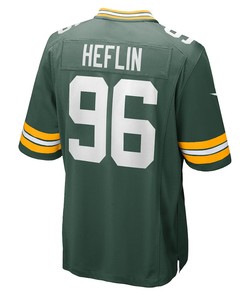 Jack Heflin Green Bay Packers Game Player Jersey - Green