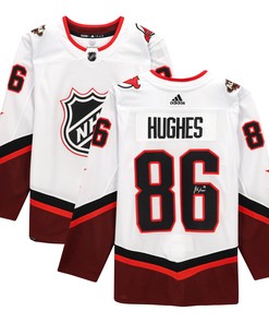 Jack Hughes New Jersey Devils Autographed 2022 Nhl All-star Game Jersey - White