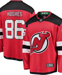 Jack Hughes New Jersey Devils Fanatics Branded Breakaway Player Jersey - Red Nhl