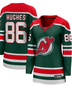 Jack Hughes New Jersey Devils Fanatics Branded Womens 2020/21 Special Edition Breakaway Player Jersey - Green Nhl