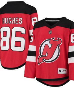 Jack Hughes New Jersey Devils Home Player Replica Jersey - Red Nhl