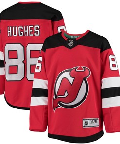 Jack Hughes New Jersey Devils Home Premier Player Jersey - Red Nhl