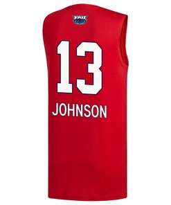 Jack Johnson 13 FAU Owls 2023 March Madness Basketball Men Jersey- Red