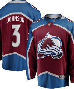 Jack Johnson Colorado Avalanche Fanatics Branded Home Breakaway Player Jersey - Burgundy Nhl