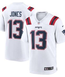 Jack Jones 13 New England Patriots Game Player Jersey - White