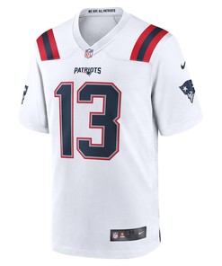 Jack Jones 13 New England Patriots Game Player Jersey - White