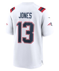 Jack Jones 13 New England Patriots Game Player Jersey - White
