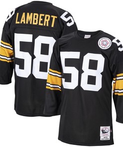 Jack Lambert Pittsburgh Steelers Mitchell & Ness 1975 Authentic Retired Player Jersey - Black Nfl