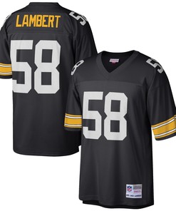 Jack Lambert Pittsburgh Steelers Mitchell & Ness Retired Player Legacy Replica Jersey - Black Nfl