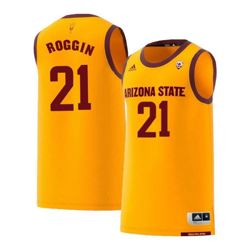 Jack Roggin 21 Arizona State Sun Devils Retro Basketball Men Jersey - Yellow