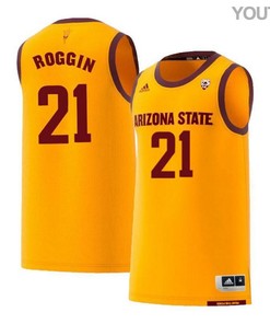 Jack Roggin 21 Arizona State Sun Devils Retro Basketball Youth Jersey - Yellow