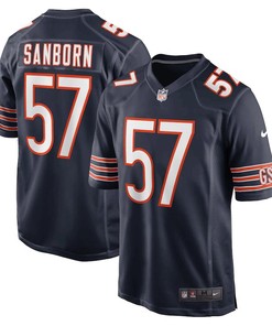 Jack Sanborn Chicago Bears Game Player Jersey - Navy