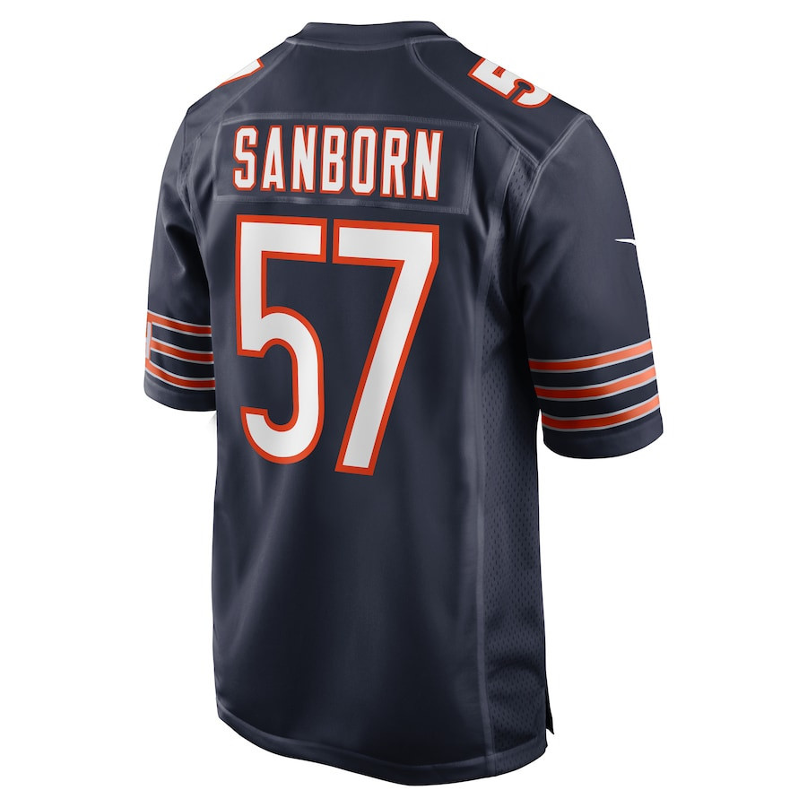 Jack Sanborn Chicago Bears Game Player Jersey - Navy