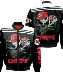 Jack Skellington Keeps Kansas City Chiefs Nfl Fan 3D T Shirt Hoodie Jersey Bomber Jacket
