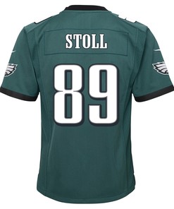 Jack Stoll 89 Philadelphia Eagles Super Bowl LVII Champions 2 Stars 2 Stars Youth Game Jersey - Black