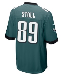 Jack Stoll 89 Philadelphia Eagles Super Bowl LVII Champions 2 Stars Men Game Jersey - Midnight Green