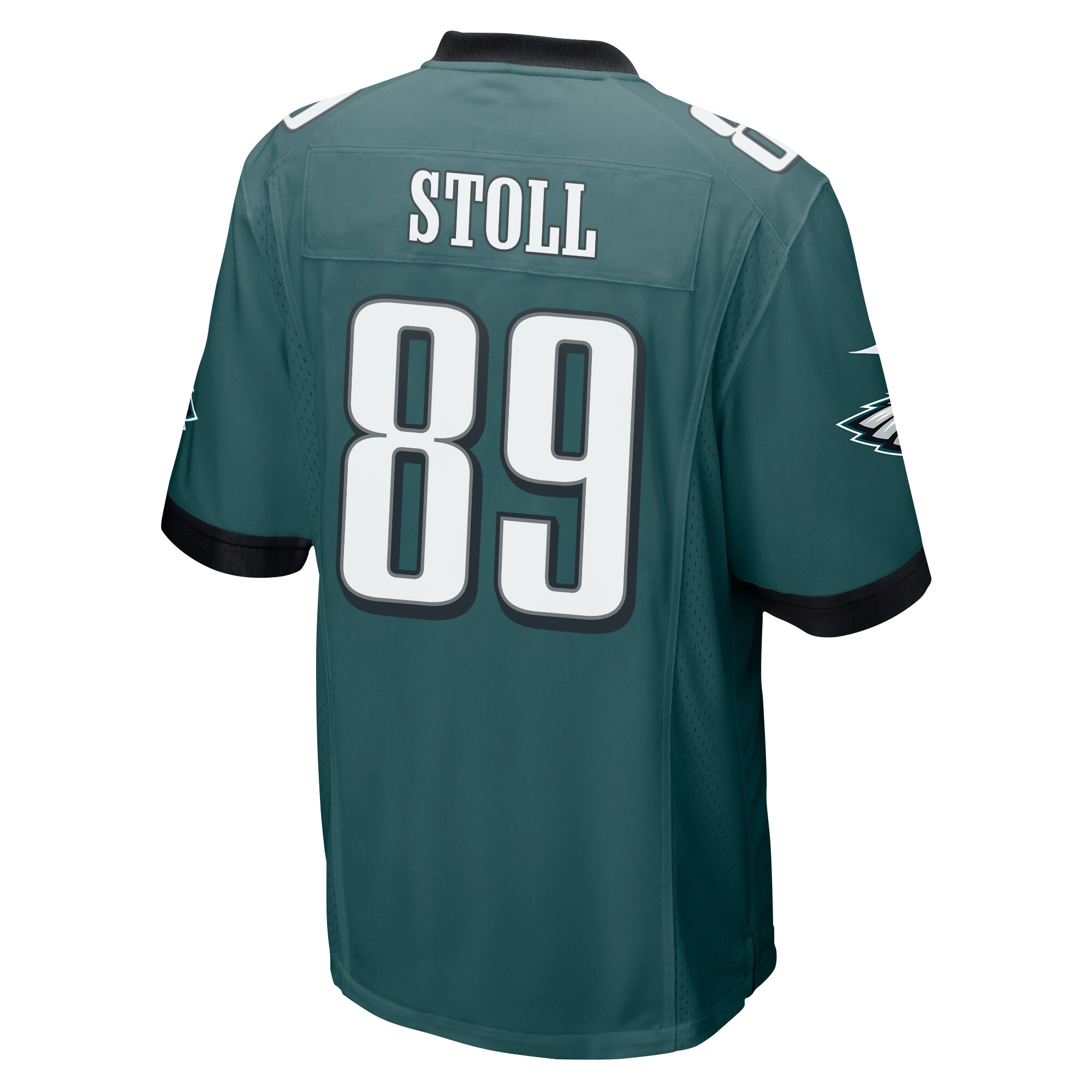 Jack Stoll 89 Philadelphia Eagles Super Bowl LVII Champions 2 Stars Men Game Jersey - Midnight Green