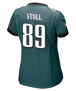 Jack Stoll 89 Philadelphia Eagles Super Bowl LVII Champions 2 Stars Women Game Jersey - Midnight Green