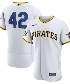 Jackie Robinson Pittsburgh Pirates Authentic Player Jersey - White Mlb