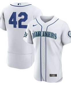 Jackie Robinson Seattle Mariners Authentic Player Jersey - White Mlb