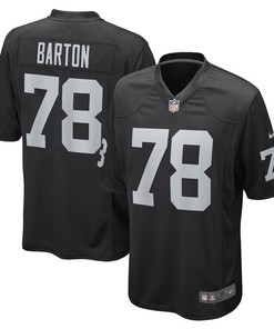 Jackson Barton Las Vegas Raiders Game Player Jersey - Black