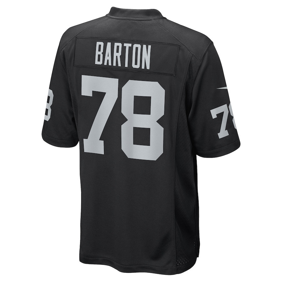 Jackson Barton Las Vegas Raiders Game Player Jersey - Black