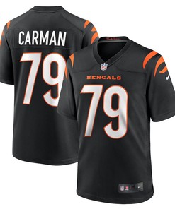 Jackson Carman 79 Cincinnati Bengals Game Jersey - Black