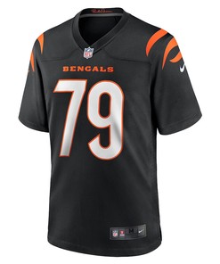 Jackson Carman 79 Cincinnati Bengals Game Jersey - Black