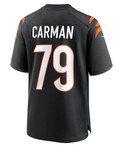 Jackson Carman 79 Cincinnati Bengals Game Jersey - Black