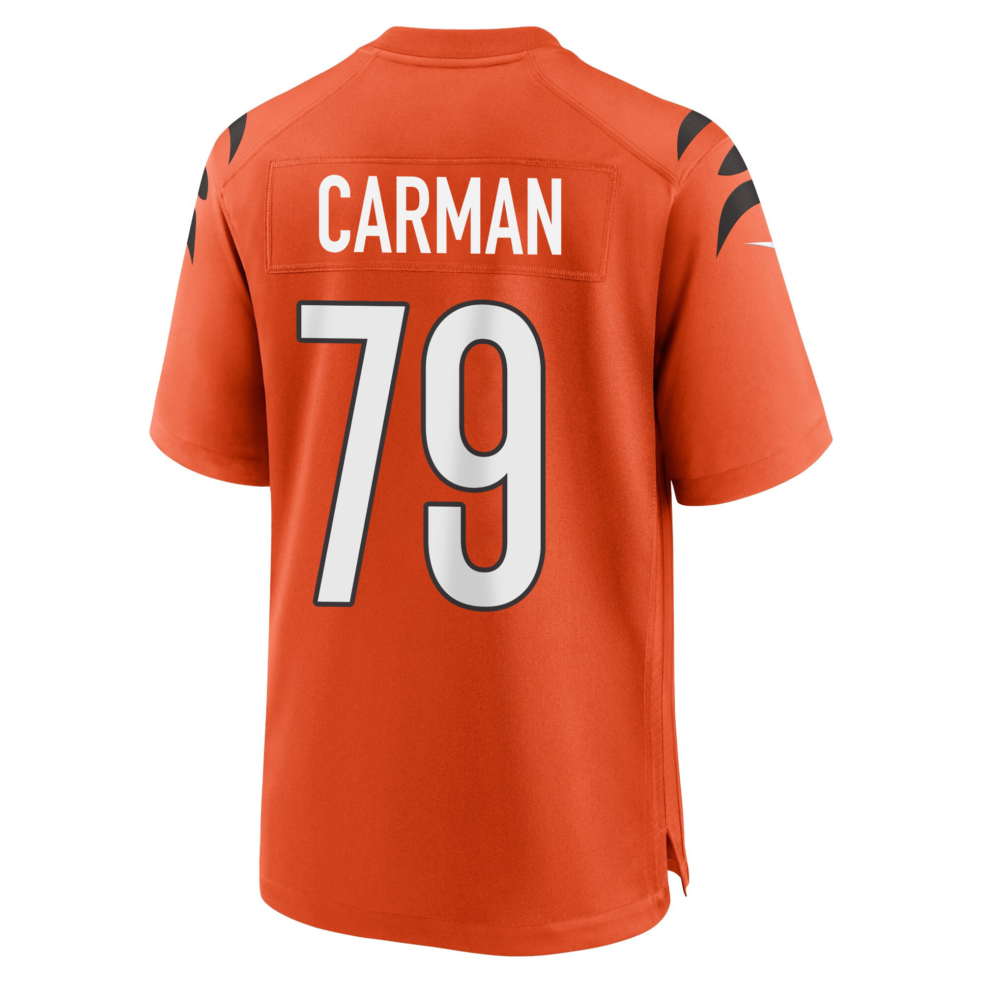 Jackson Carman 79 Cincinnati Bengals Super Bowl LVII Champions Men Alternate Game Jersey - Orange